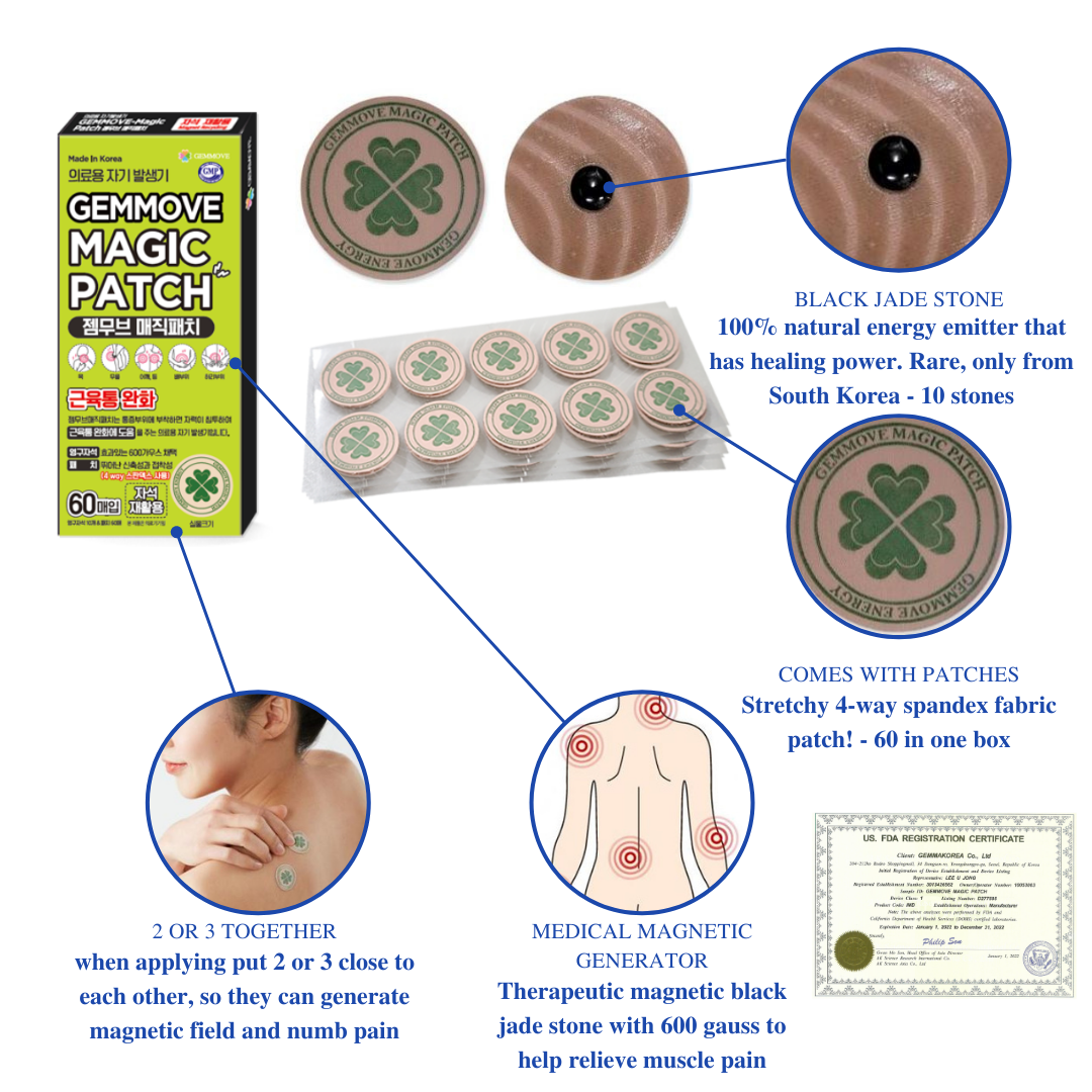 Gemmove Magic Patch – Magnetische Schmerzlinderung