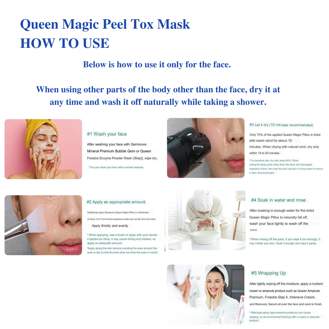 Gemmove Queen Magic Peel Tox 250 – Sofortige Hautverjüngung in 10 Minuten!